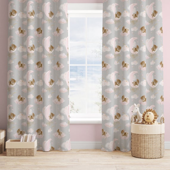 Nursery curtains girl deals
