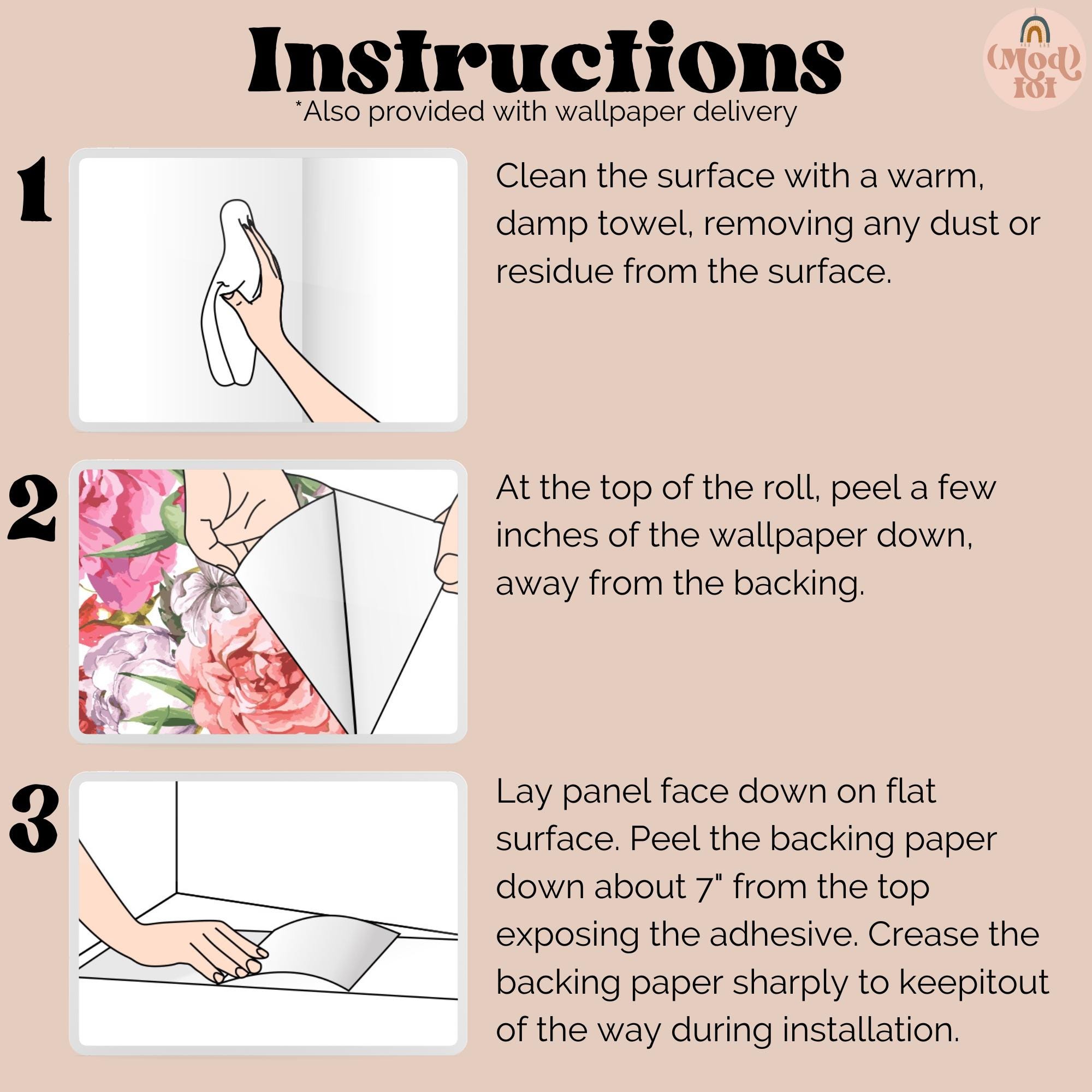 Peel-and-Stick-behang met luipaardbloemen: verwijderbaar canvas - Etsy  België, image size:2000x2000