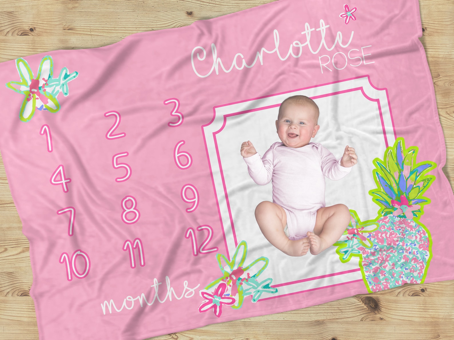 Baby Shower Gift Ideas: Gifts and Keepsakes - Personalized Baby Milestone Mat