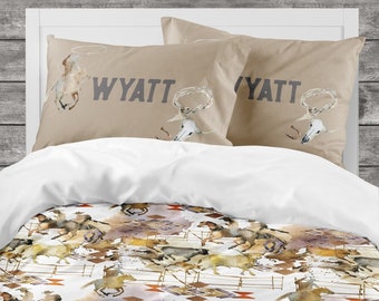 Wild West Bedding Set: Cowboy Comforter, Duvet, and Pillowcase