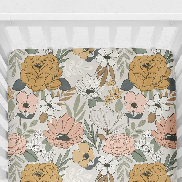 Vintage Floral Sheet Etsy