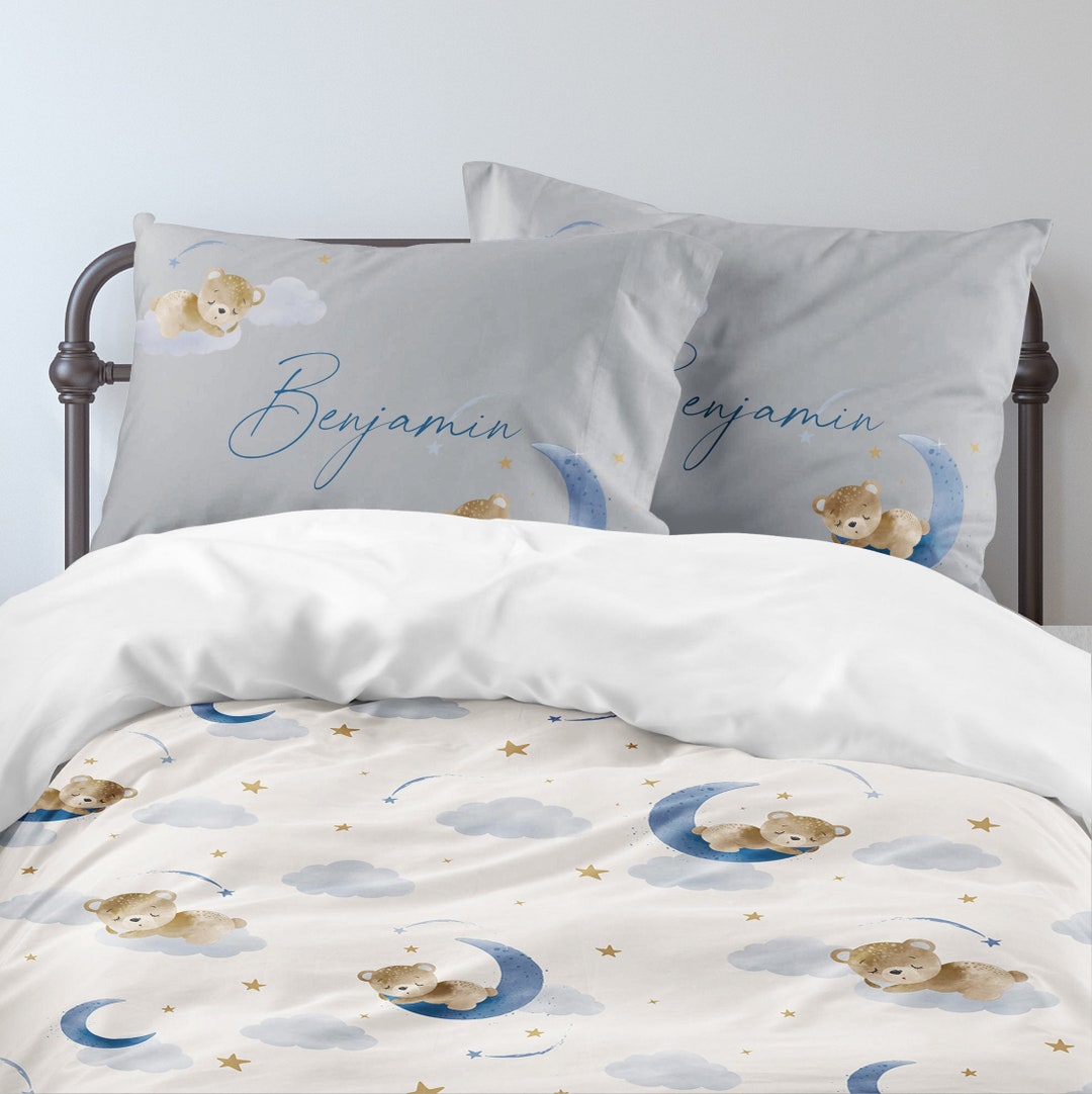 Teddy Bear Bedding Set, Boys Room, Toddler Bedding Set, Twin Comforter