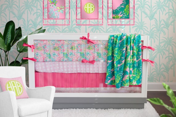 pineapple crib bedding set