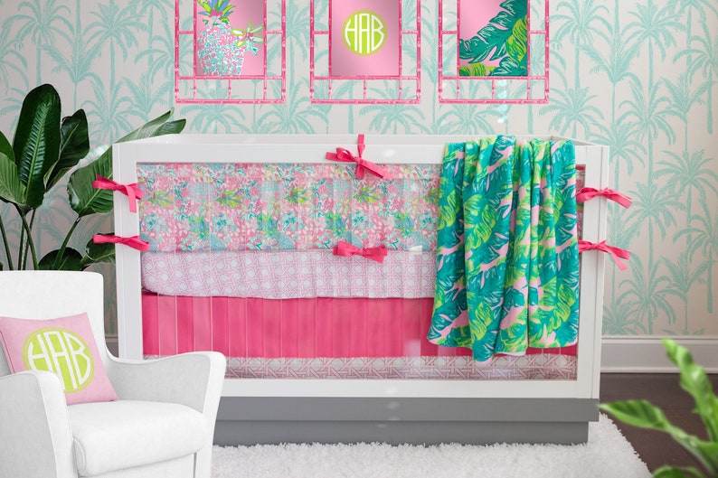 pineapple crib bedding