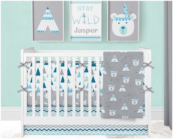 arrow crib bedding