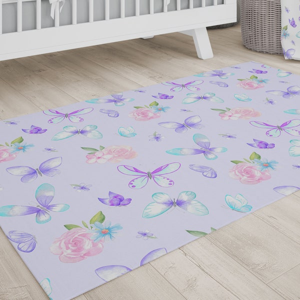 Butterfly Rug Etsy