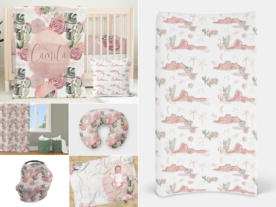 Baby girl cactus bedding discount