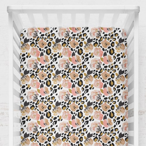 leopard print crib sheets