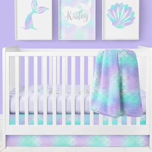 mermaid baby bedding