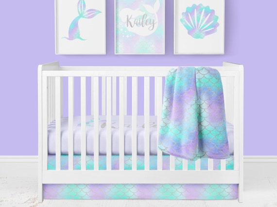 mermaid baby bedding