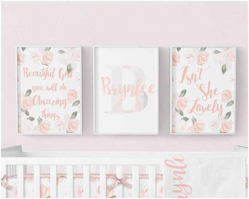 Nursery Curtain Floral Curtain Watercolor Floral Curtain Etsy