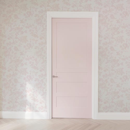 Papel pintado autoadhesivo Pink Toile: Decoración infantil Grandmillennial