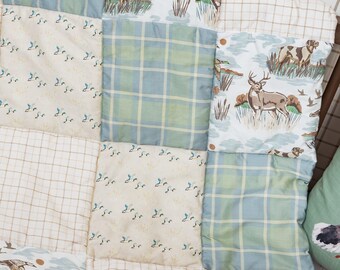 Organic Cotton Baby Quilt | Autumn Hunt