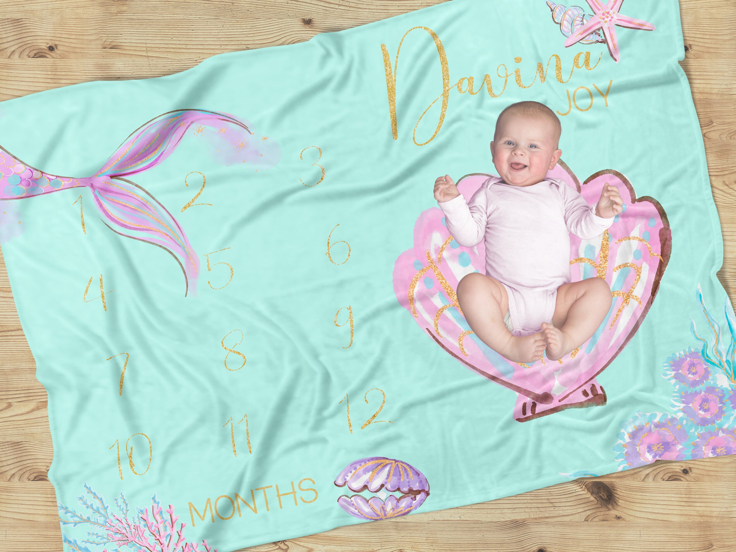 Mermaid clearance muslin blanket