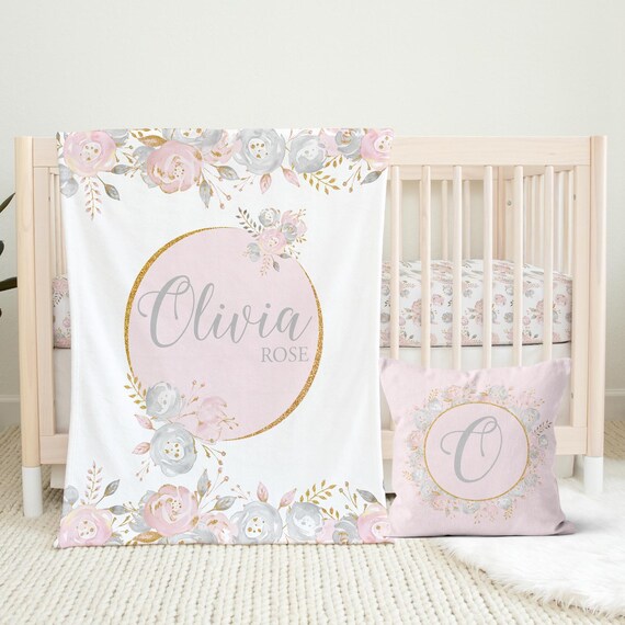 Blush crib bedding sale