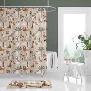 Woodland Animal Shower Curtain -  Australia