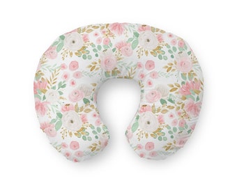 Nursing Pillow Cover, Breastfeeding Pillow Cover, Nursing Cover, Jungle, Baby Shower Gift, Baby Girl Gift, Floral, Wildflower, Baby Girl