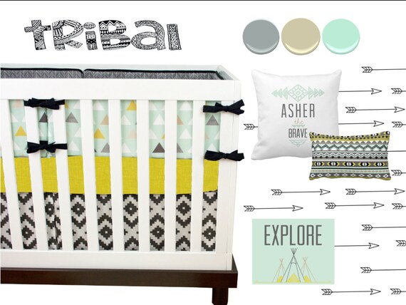 tribal nursery bedding