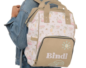 Backpack Diaper Bag | Ocean Surfer Girl