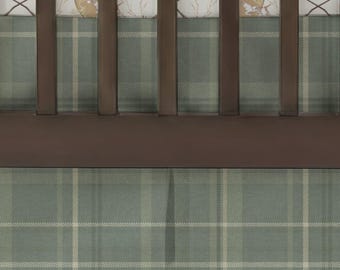Crib Skirt | Moss Glen Plaid
