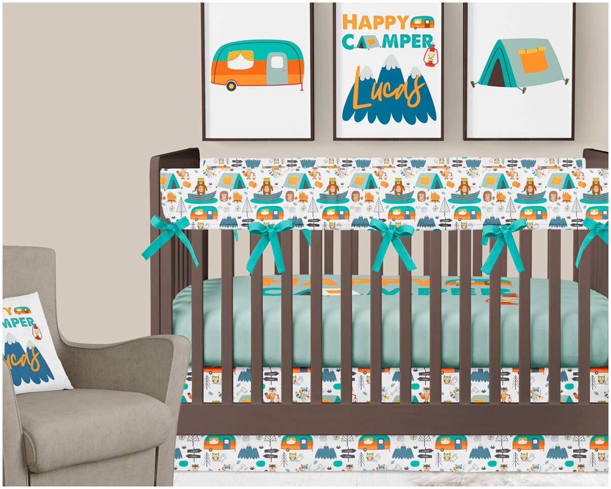 camping crib bedding