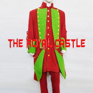 Marine Corps Officer Uniform, Revolutionary War Uniform, 18Th Colonial Coat, British War Troop Coat, Continental Uniform, Men Red Wool Coat