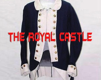 Continental Army Jacket | USA 1777th Revolutionary War Navy Blue Wool Coat