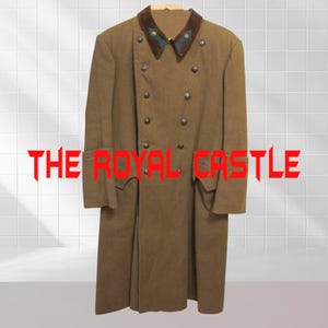 WW2 Military Frock Coat, Napoleon Frock Coat, 1812Th Military Frock Coat, Hungarian Frock Coat, Military Men's Green Wool Frock Coat Sale
