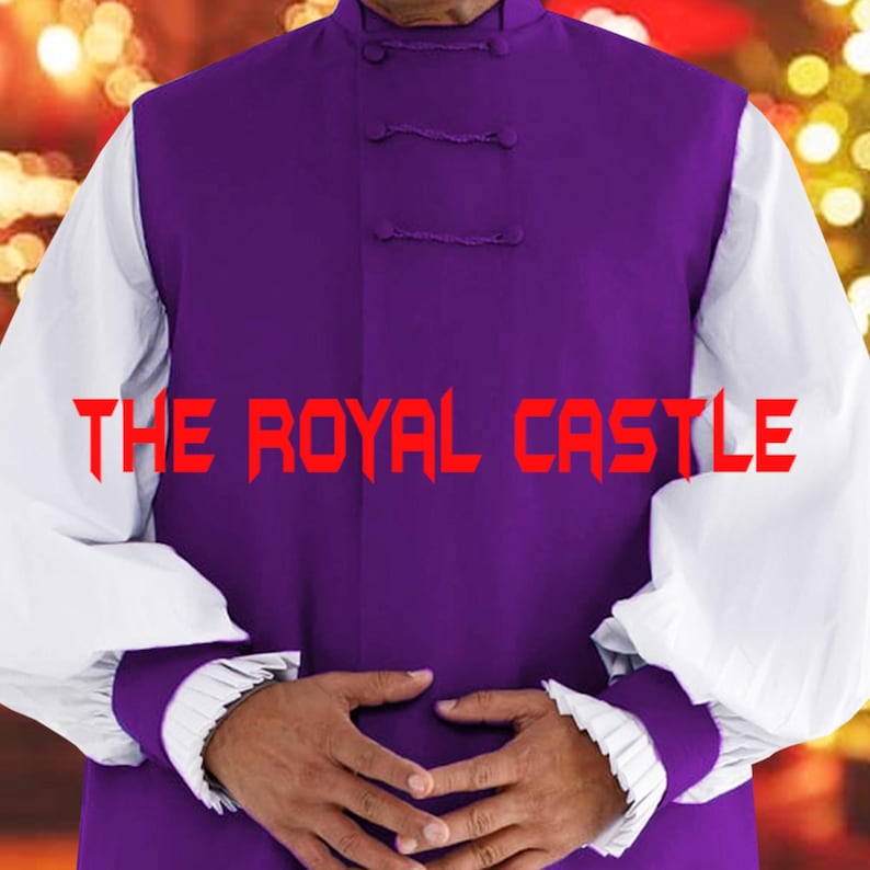 Chimere With Rochet Set: Bishop Attire Clergy Purple Tropical Vestment ...