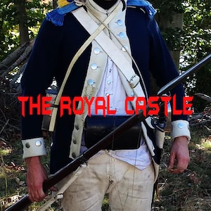 Light Dragoon Regiment Troop in Navy Blue Wool, American War of Independence Uniform _ Continental War Uniform, Colonial War Infantry Attire