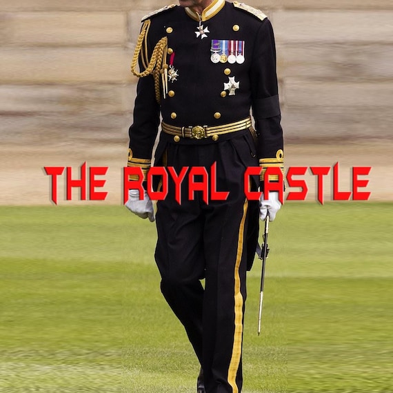 officer formal dress Military Ceremonial Uniform Costume, Royal Guard Dress, Parade Uniform navy officer mess dress uniform