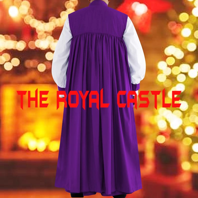 Chimere With Rochet Set: Bishop Attire Clergy Purple Tropical Vestment ...