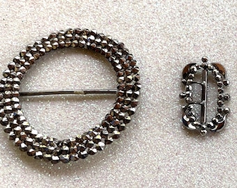 Three Cut Steel Victorian Buckles