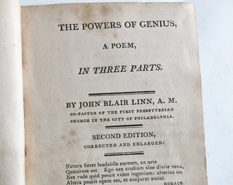 1802 Second Ed - The Powers of Genius von John Blair Linn