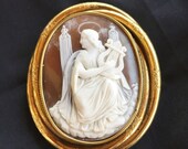Victorian Cameo Brooch of the Muse Erato