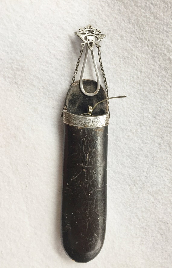Victorian Eyeglass Chatelaine with Silver Spectacl