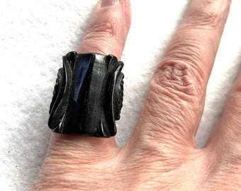Victorian Vulcanite Ring - Rare!