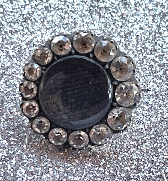 Georgian Brooch Hair and Black Dot Paste - image 8