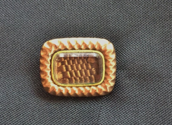 Georgian Hair Mourning Brooch