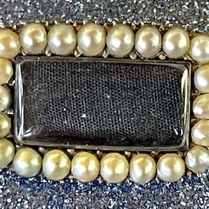 Georgian Gold Hair Brooch With Seed Pearls