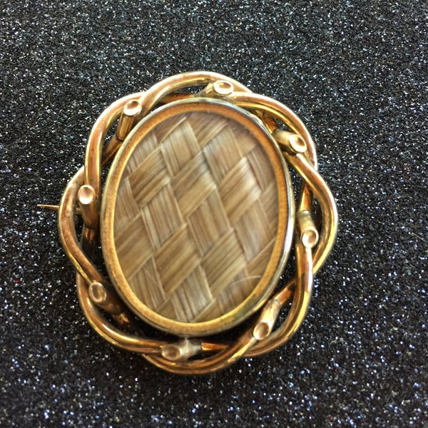 Victorian Brooch - Hair Both Sides Swivel Type