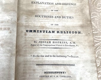 Den kristnes lärare av Josiah Hopkins, 1825 Första upplagan
