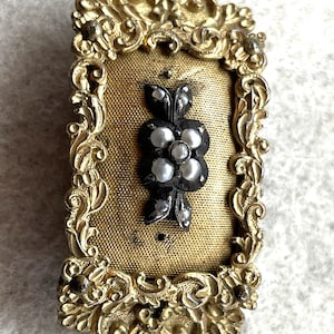 Georgian Pinchbeck with Seed Pearls Shoe Clip