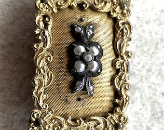 Georgian Pinchbeck with Seed Pearls Shoe Clip