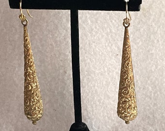 Victorian Pinchbeck Gold Earrings