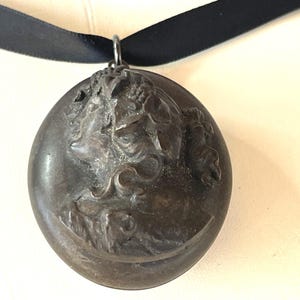 Victorian Vulcanite Cameo Locket