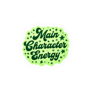 Hoofdpersonage: energievinylstickers, leuke stickers voor het personaliseren van laptops, waterflessen, vakantiecadeaus, feestartikelen, muurdecoratie