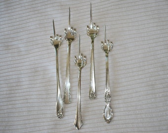 Pickle Fork or Olive Fork, Silverware, Recycled Gift, Fork You