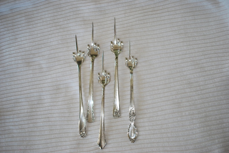 Pickle Fork or Olive Fork, Silverware, Recycled Gift, Fork You Etsy
