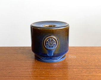 Soholm Stentoj Denmark Nordlys 3316 Wide Candleholder by Maria Philippi 3" Wide // Condition: A few light scratches